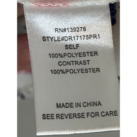 DR2 Top M Blue Floral Boho Western Patchwork Coastal Hippie Peasant Neutral - Picture 10 of 13